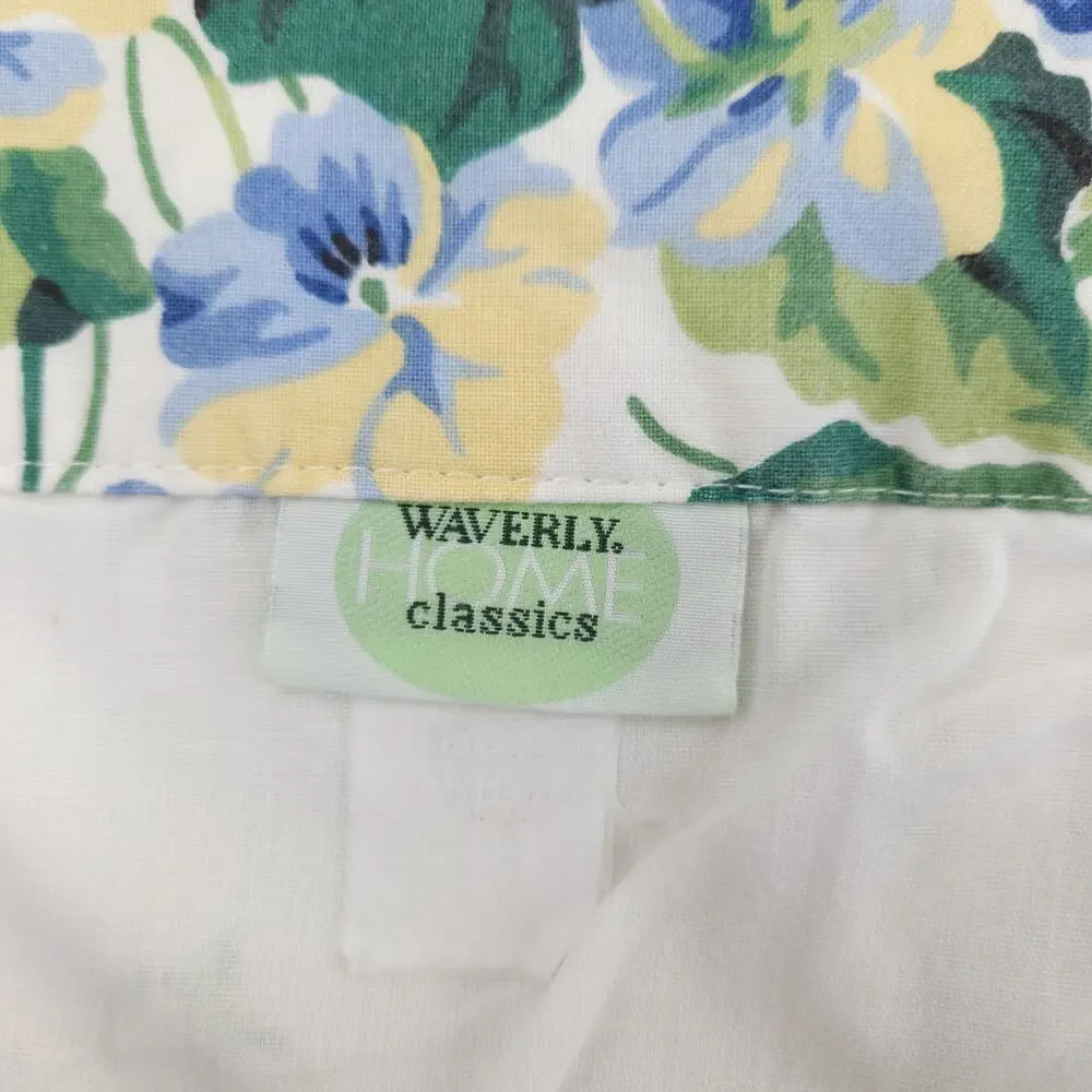 Vtg Waverly Home Violets Curtain 84